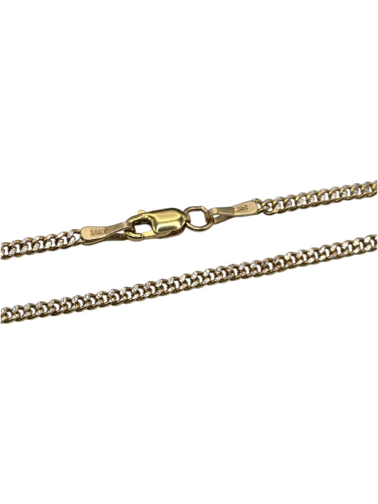 DUAL GOLD CUB BRACELET 7.5-2MM 14 K(1322)