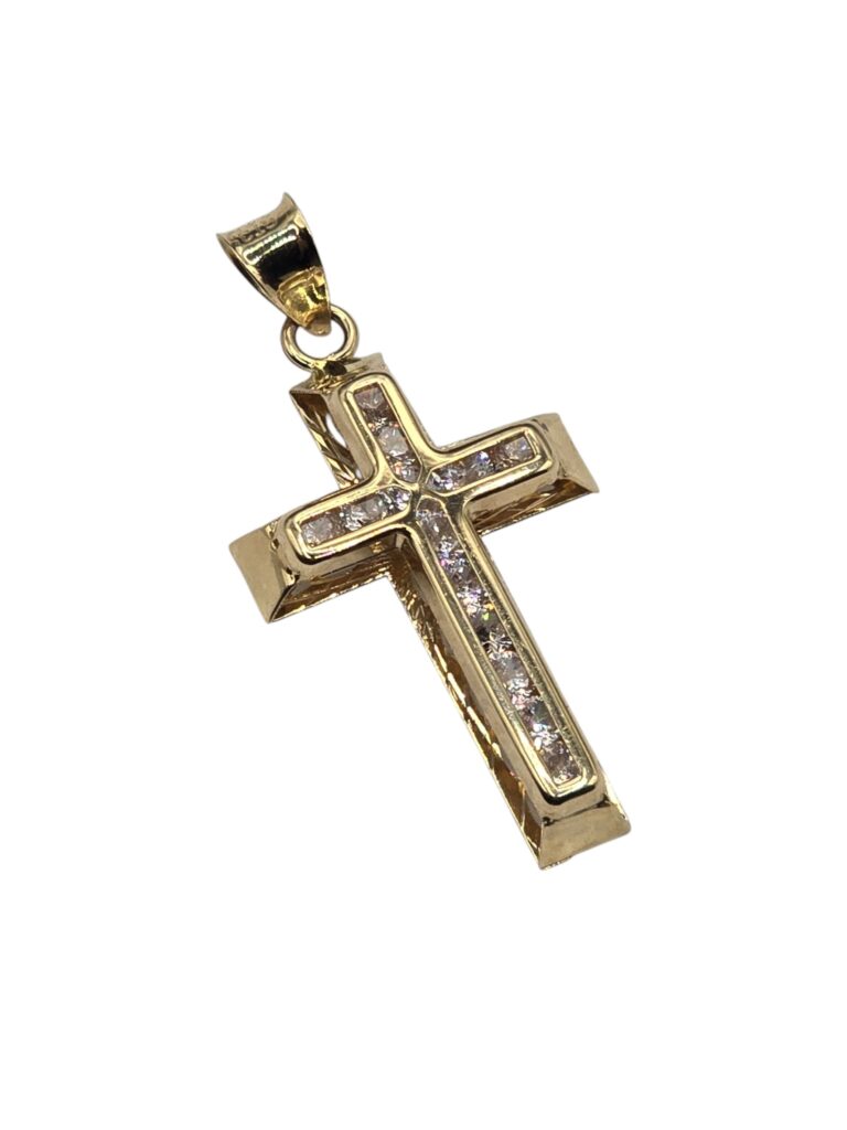 DIVINE CROSS PENDANT 14 k(1323)