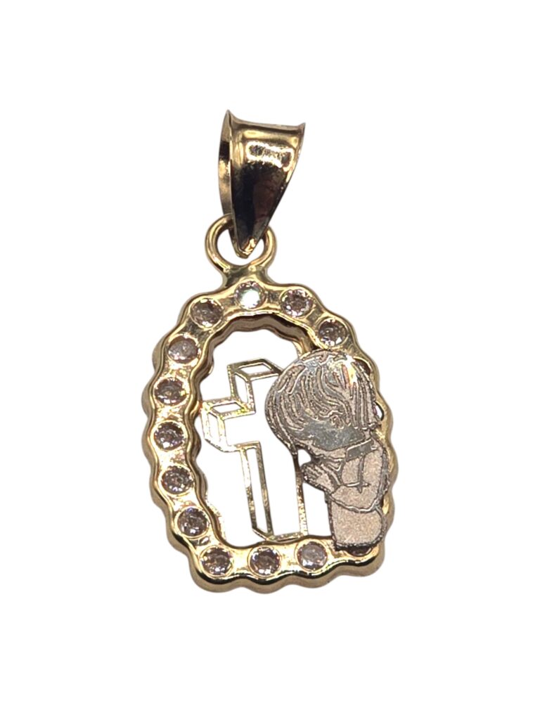 BAPTISM BLESSING PENDANT 14 K(1324)