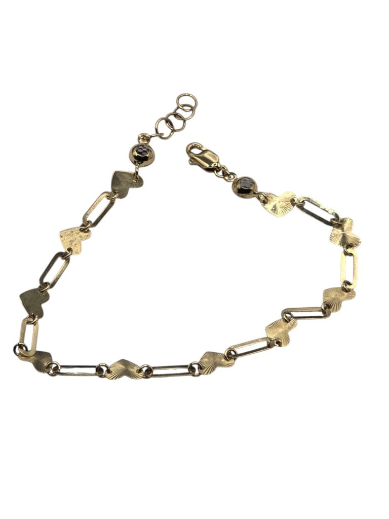 SWEETHEART BRACELET 7-8 INCH 14 K(1330)