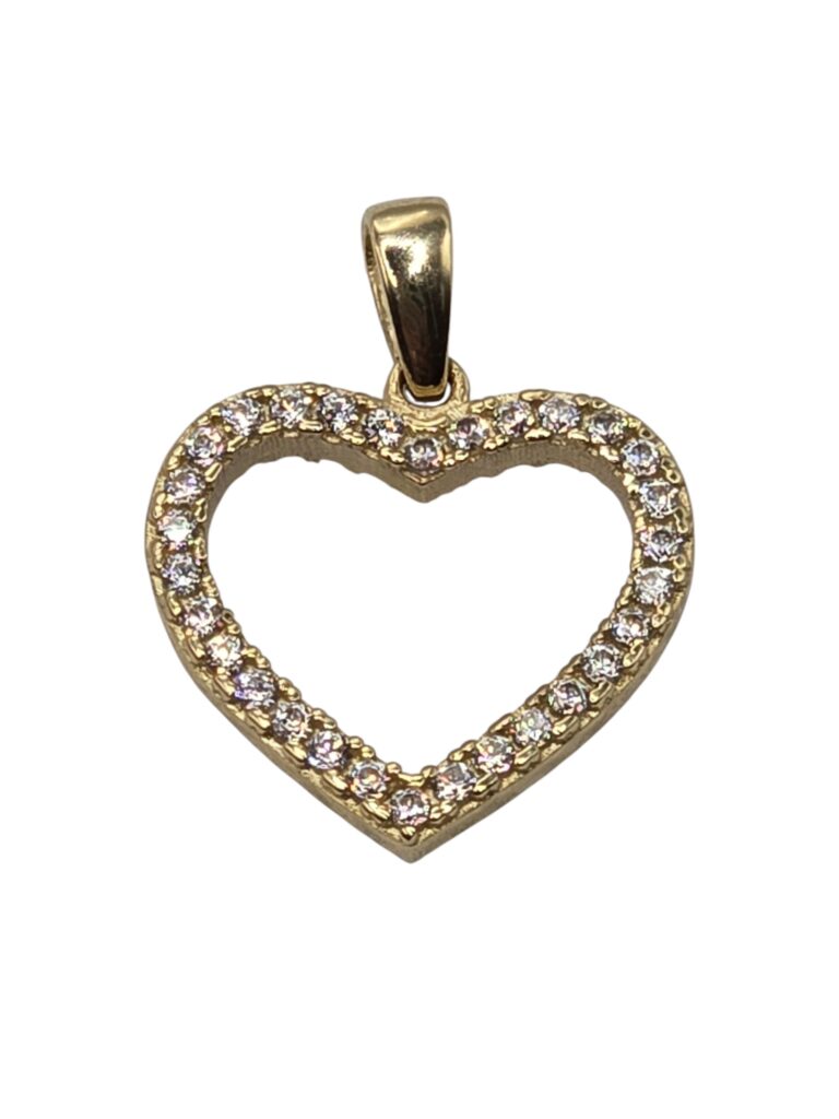 TWO-FACE HEART PENDANT 14 K(10073)