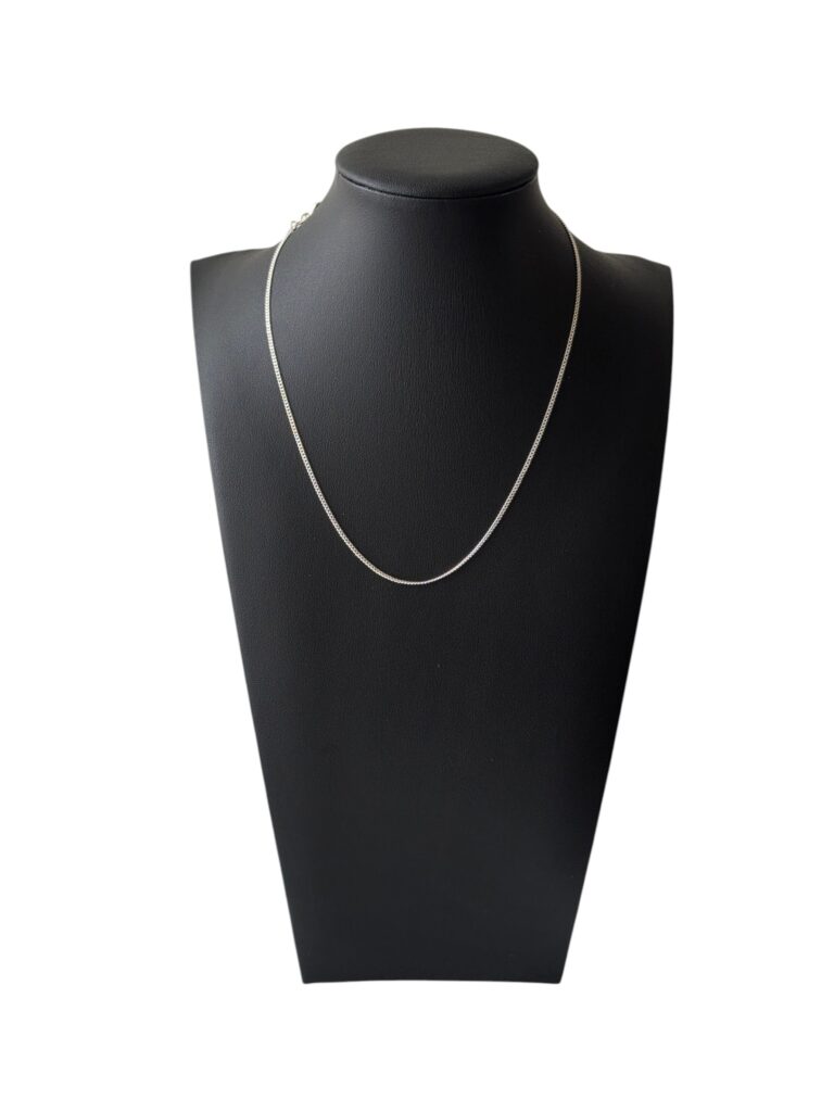 SILVER MINI CUBAN LINK CHAIN 16” – 1.5MM (1428)