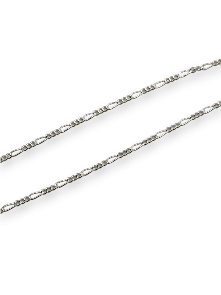 SILVER MINI FIGARO CHAIN 18” – 2MM (1431)