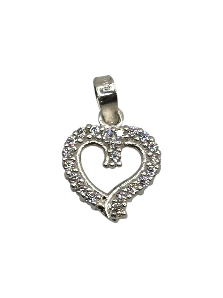 SILVER MINI HEART PENDANT (1443)
