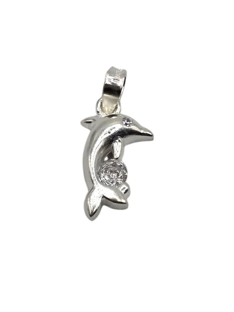 SILVER MINI DOLPHIN PENDANT (1438)
