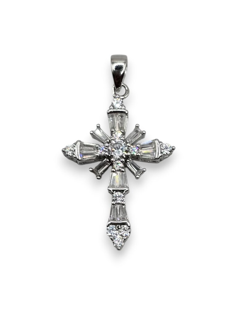 SILVER CROSS PENDANT (1450)