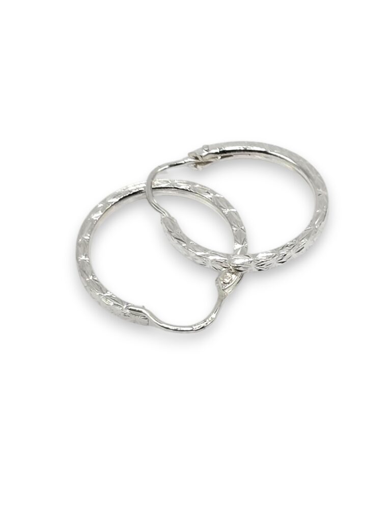 SILVER EVERYDAY HOOP EARRINGS (1477)