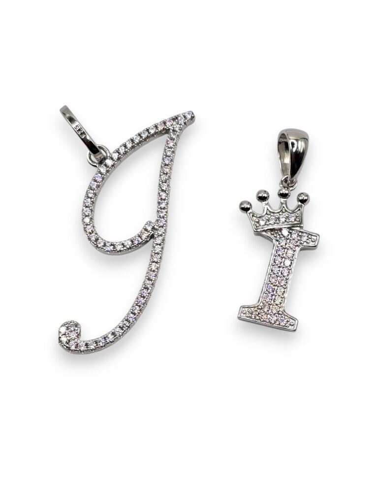 SILVER INITIAL I PENDANT (1501)