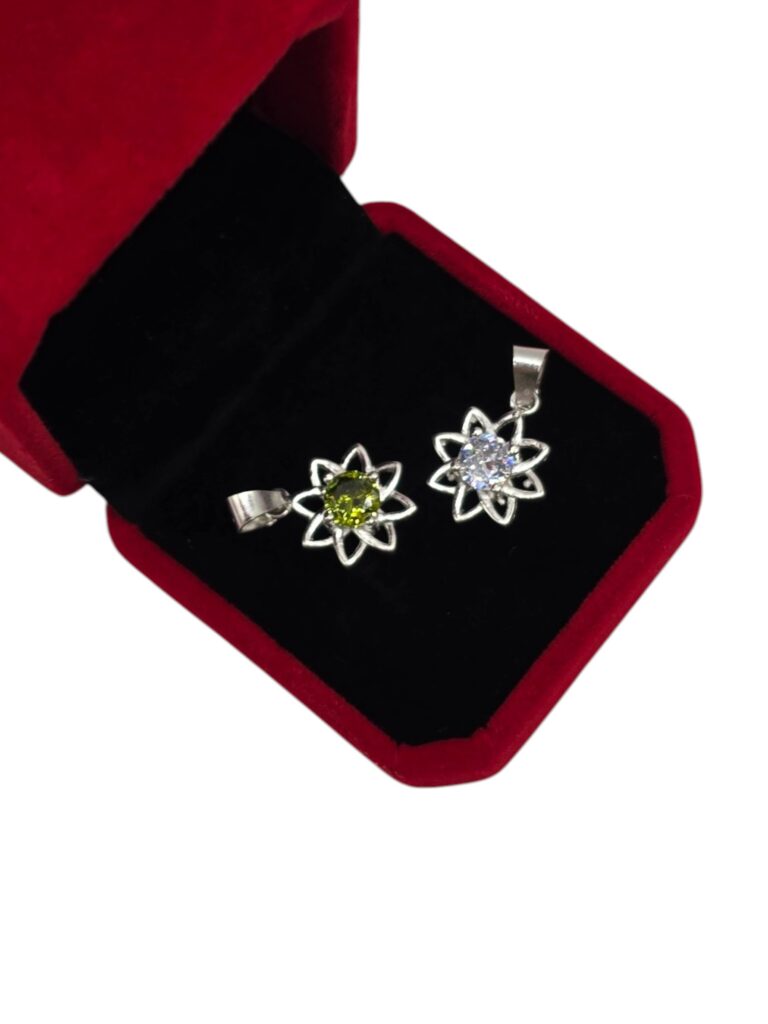 SILVER 925 BLOOMING FLOWER PENDANT (1453)