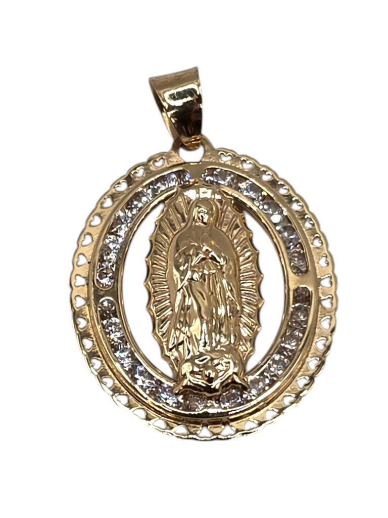 14K GOLD VIRGIN MARY PENDANT (1523)