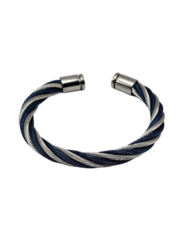 COPPER BOLD BLUE STATEMENT BRACELET (1552)